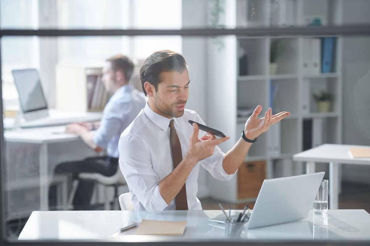 Man talking on phone