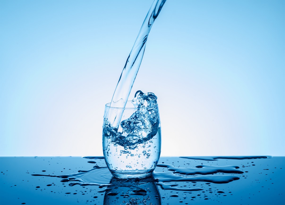 Glass of Splashing Water